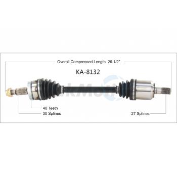 TrakMotive KA8132 - CV Axle Shaft TrakMotive KA8132 CV Axle Shaft product image 1 of 3