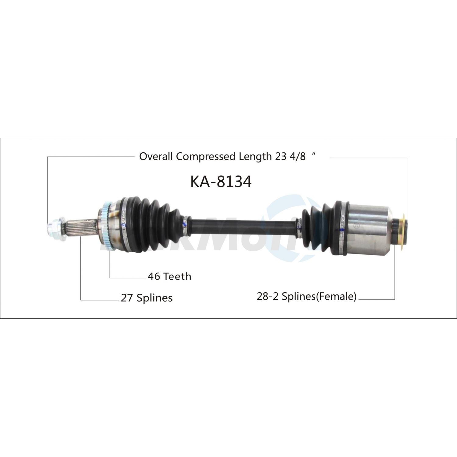 TrakMotive KA8134 CV Axle Shaft product image 1 of 3
