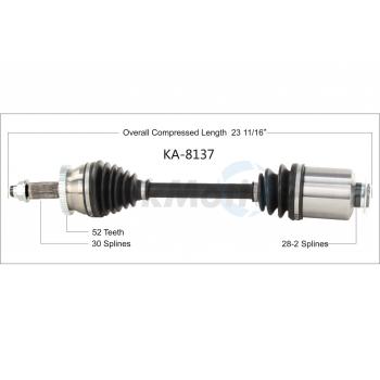 TrakMotive KA8137 CV Axle Shaft product image 1 of 3