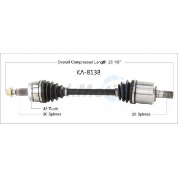 TrakMotive KA8138 CV Axle Shaft product image 1 of 3