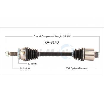 TrakMotive KA8140 - CV Axle Shaft TrakMotive KA8140 CV Axle Shaft product image 1 of 3