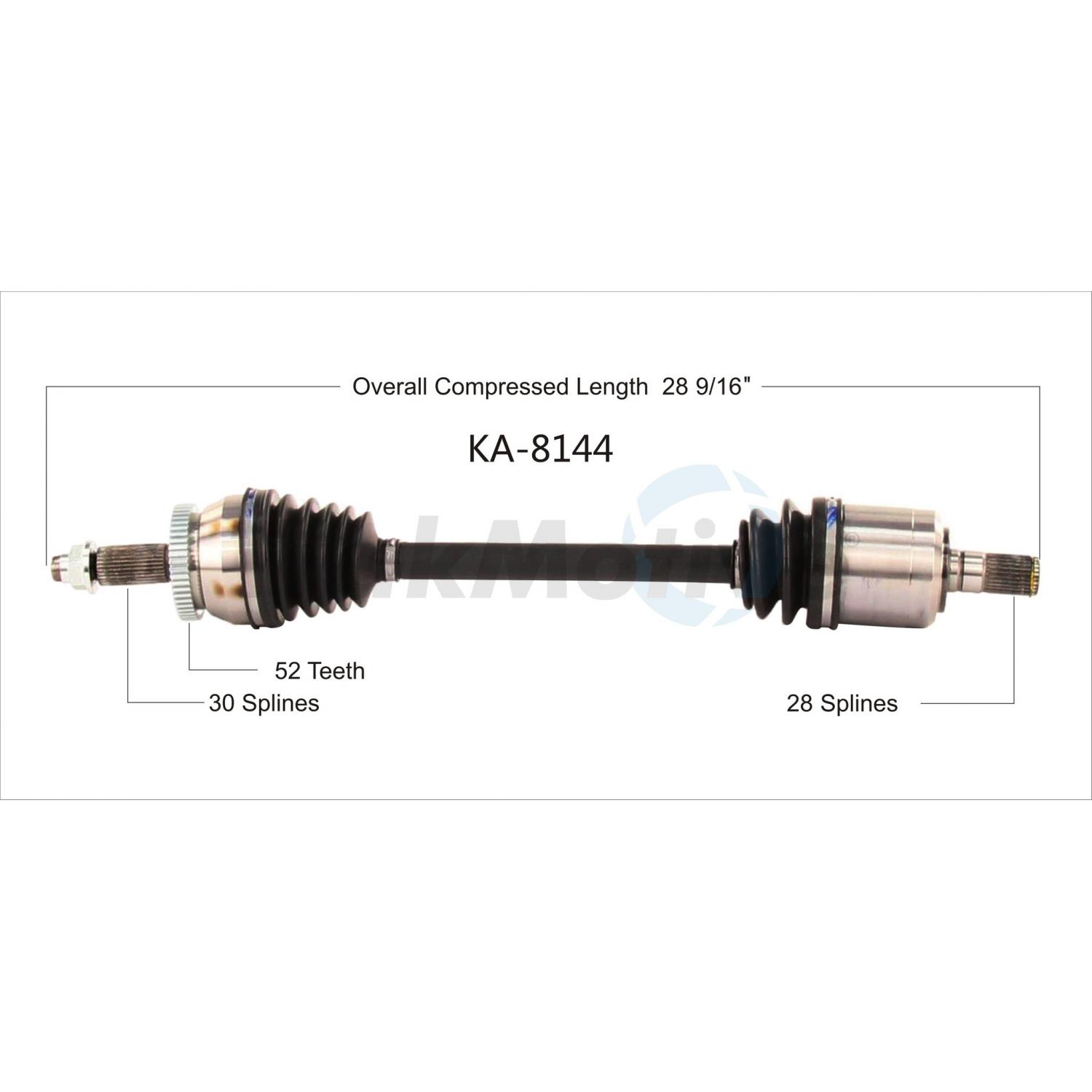 TrakMotive KA8144 CV Axle Shaft product image 1 of 3