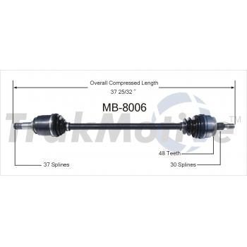 TrakMotive MB8006 CV Axle Shaft product image 1 of 3