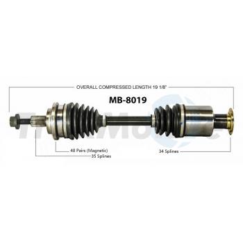TrakMotive MB8019 CV Axle Shaft product image 1 of 3