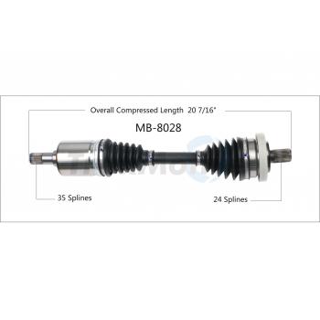 TrakMotive MB8028 CV Axle Shaft product image 1 of 3