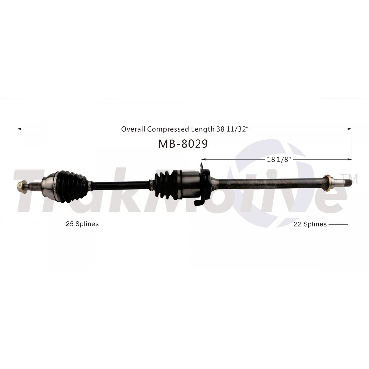 TrakMotive MB8029 CV Axle Shaft product image 1 of 3