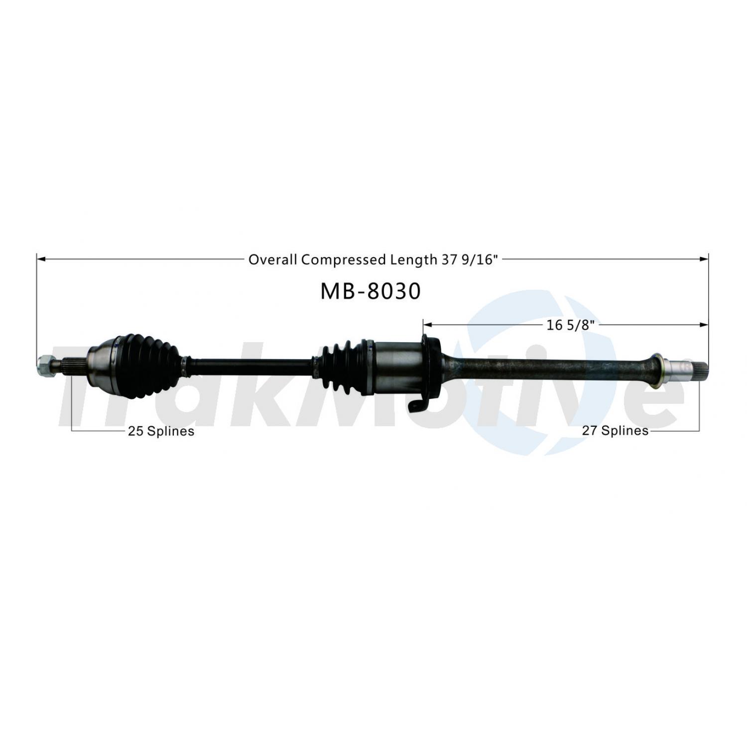 TrakMotive MB8030 CV Axle Shaft product image 1 of 4