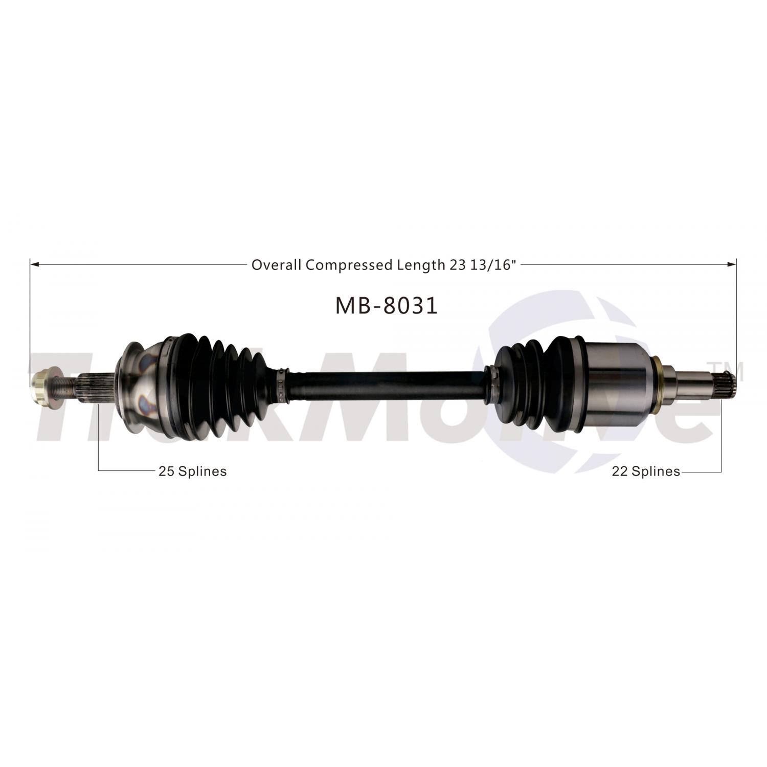 TrakMotive MB8031 CV Axle Shaft product image 1 of 3