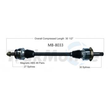 TrakMotive MB8033 CV Axle Shaft product image 1 of 3