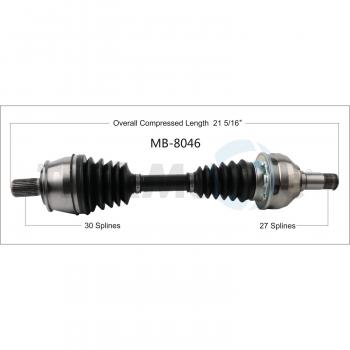 TrakMotive MB8046 CV Axle Shaft product image 1 of 3