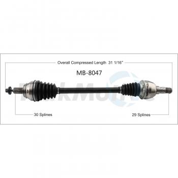 TrakMotive MB8047 CV Axle Shaft product image 1 of 3