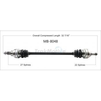 TrakMotive MB8048 CV Axle Shaft product image 1 of 3