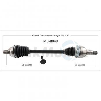 TrakMotive MB8049 - CV Axle Shaft TrakMotive MB8049 CV Axle Shaft product image 1 of 3