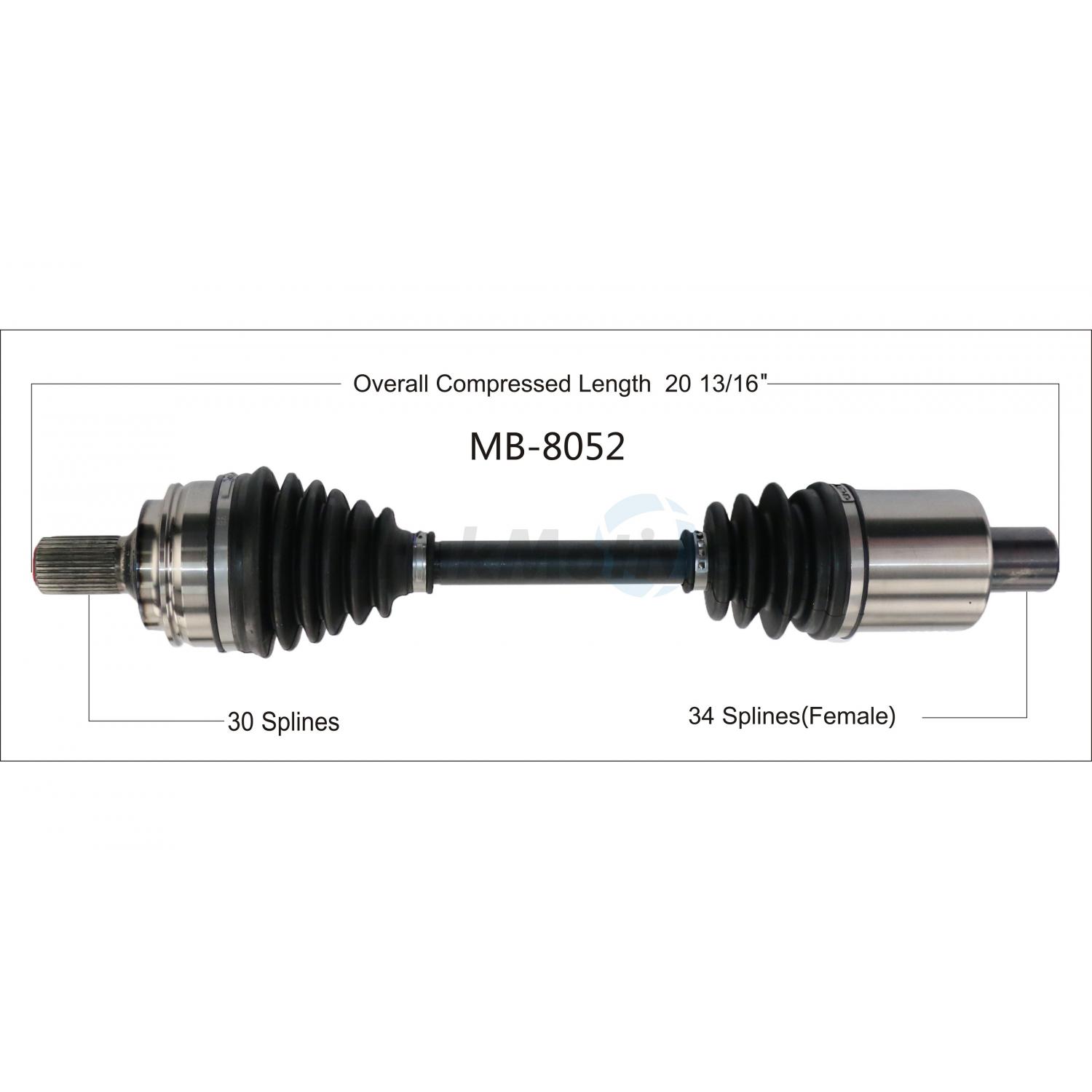 TrakMotive MB8052 CV Axle Shaft product image 1 of 3