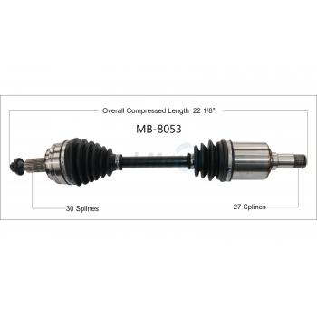 TrakMotive MB8053 - CV Axle Shaft TrakMotive MB8053 CV Axle Shaft product image 1 of 3