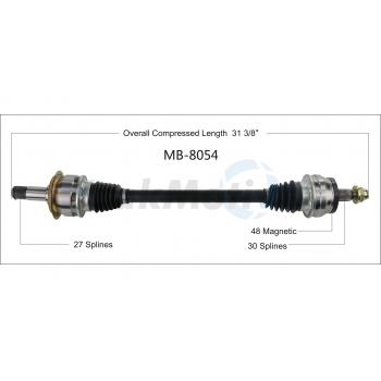 TrakMotive MB8054 - CV Axle Shaft TrakMotive MB8054 CV Axle Shaft product image 1 of 3