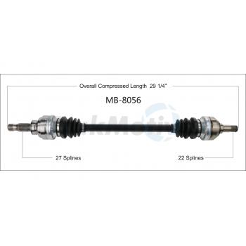 TrakMotive MB8056 CV Axle Shaft product image 1 of 3