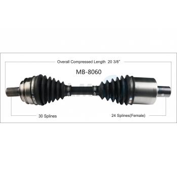 TrakMotive MB8060 CV Axle Shaft product image 1 of 3