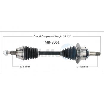 TrakMotive MB8061 - CV Axle Shaft TrakMotive MB8061 CV Axle Shaft product image 1 of 3