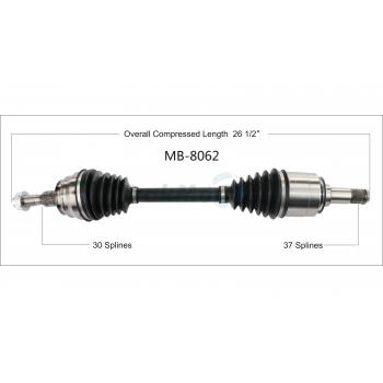 TrakMotive MB8062 CV Axle Shaft product image 1 of 3
