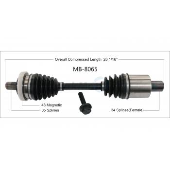 TrakMotive MB8065 - CV Axle Shaft TrakMotive MB8065 CV Axle Shaft product image 1 of 3