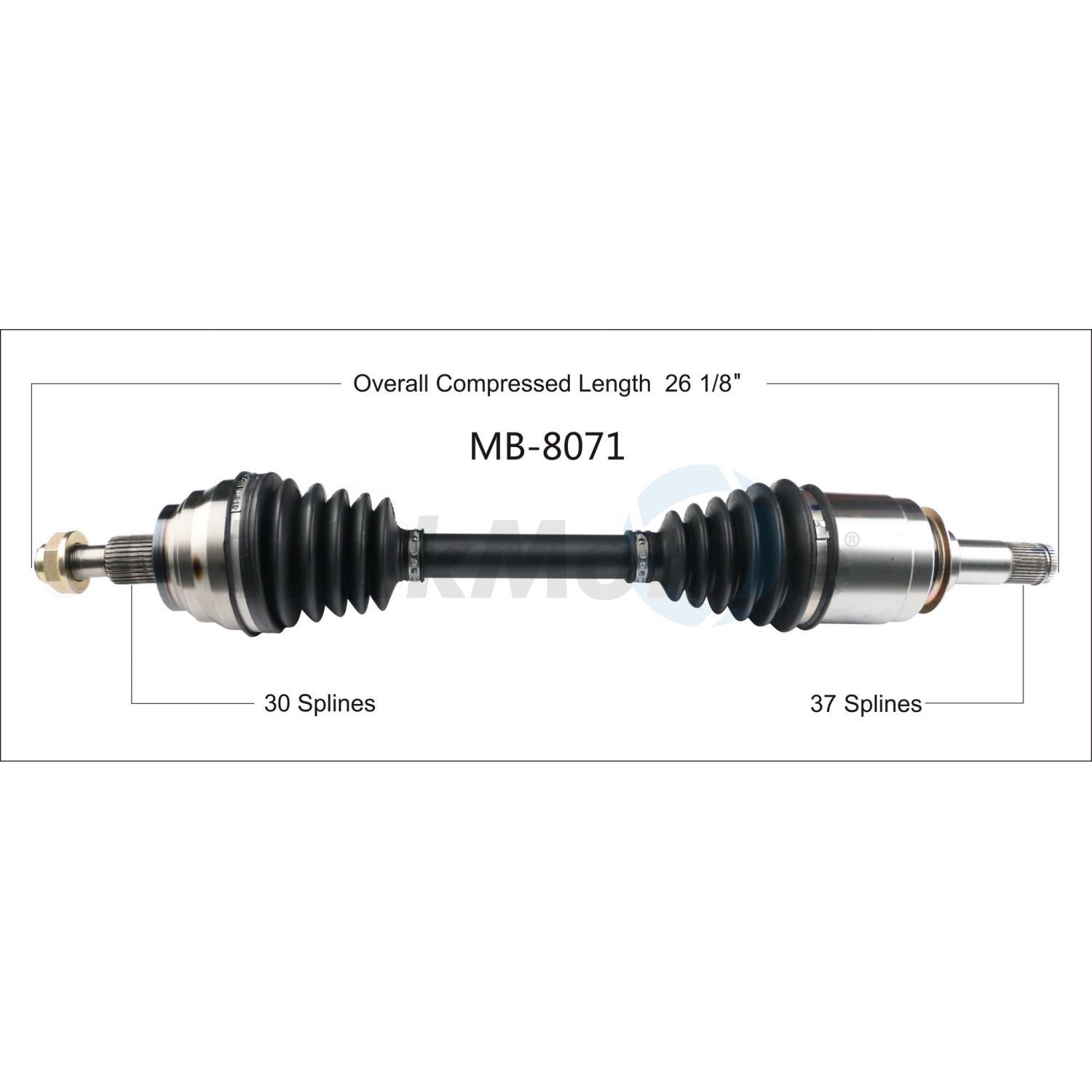 TrakMotive MB8071 CV Axle Shaft product image 1 of 3