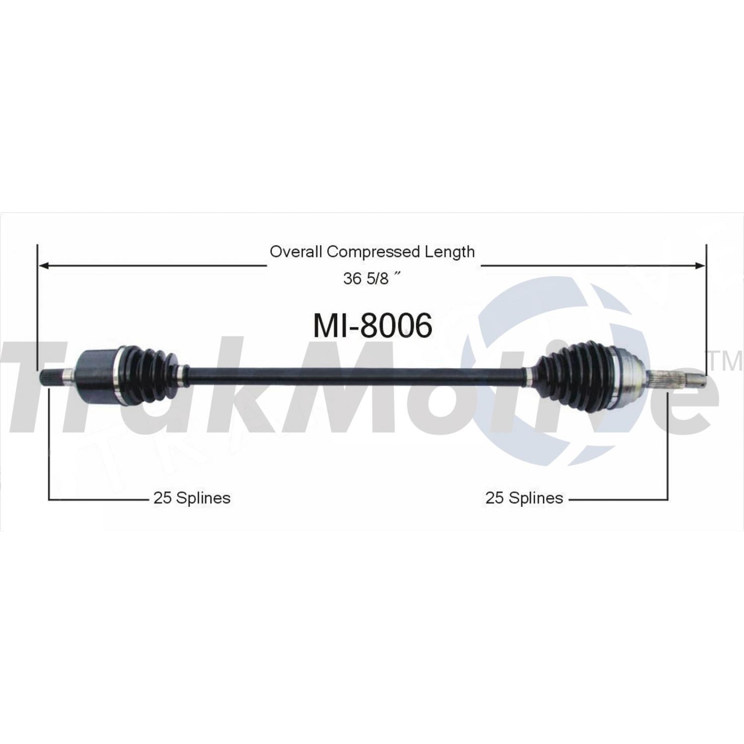 TrakMotive MI8006 - CV Axle Shaft TrakMotive MI8006 CV Axle Shaft product image 1 of 3