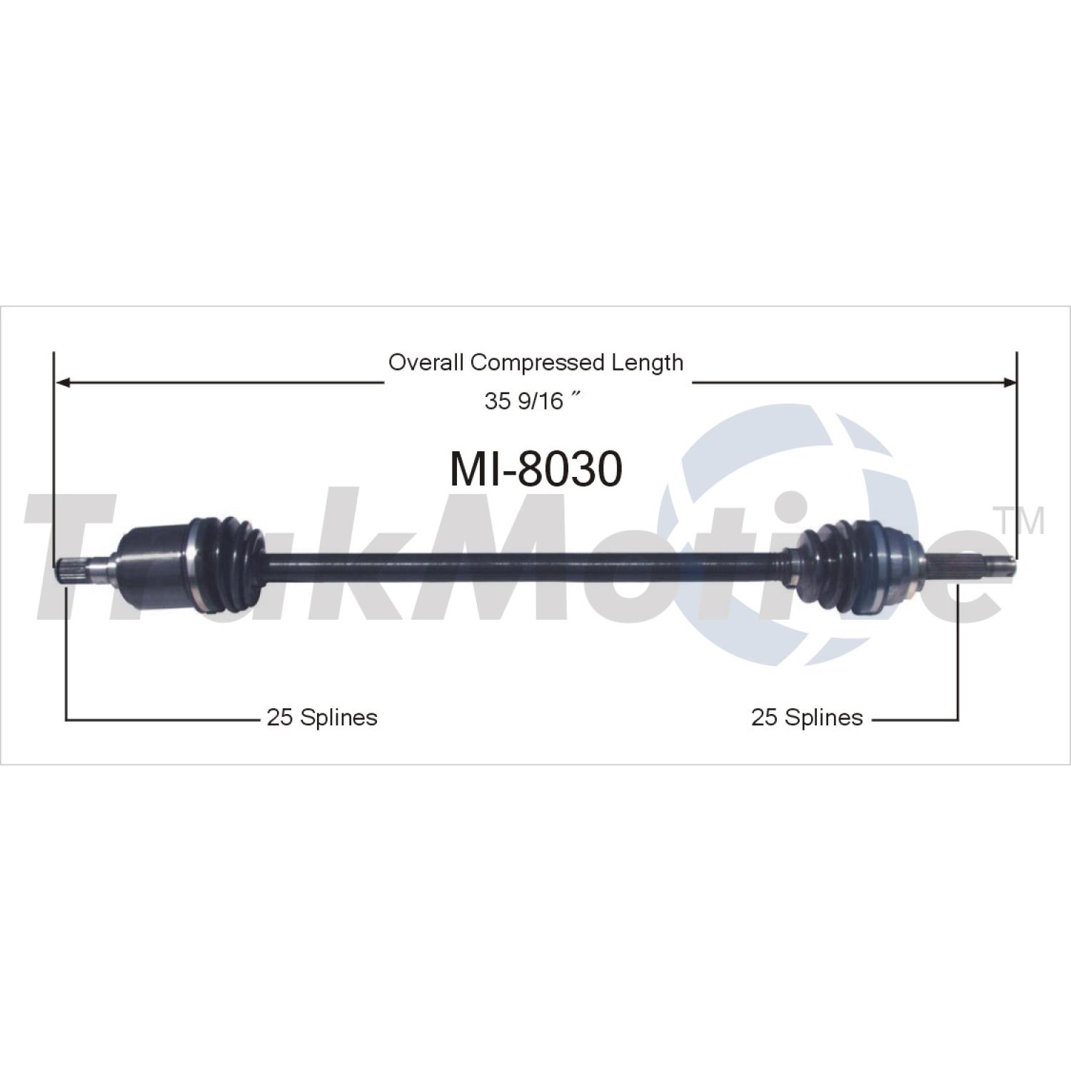 TrakMotive MI8030 - CV Axle Shaft TrakMotive MI8030 CV Axle Shaft product image 1 of 3