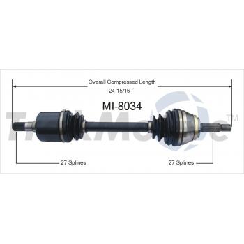 TrakMotive MI8034 CV Axle Shaft product image 1 of 3