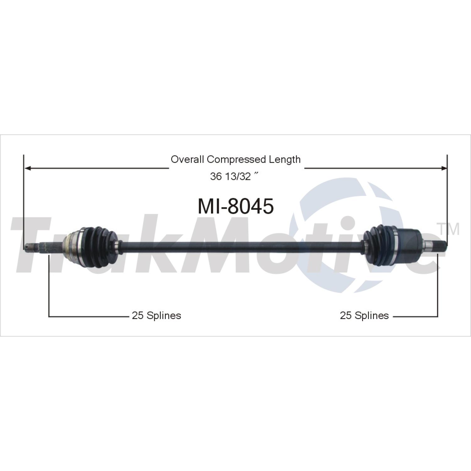 TrakMotive MI8045 CV Axle Shaft product image 1 of 3