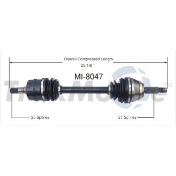 TrakMotive MI8047 CV Axle Shaft product image 1 of 3