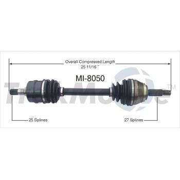 TrakMotive MI8050 - CV Axle Shaft TrakMotive MI8050 CV Axle Shaft product image 1 of 3