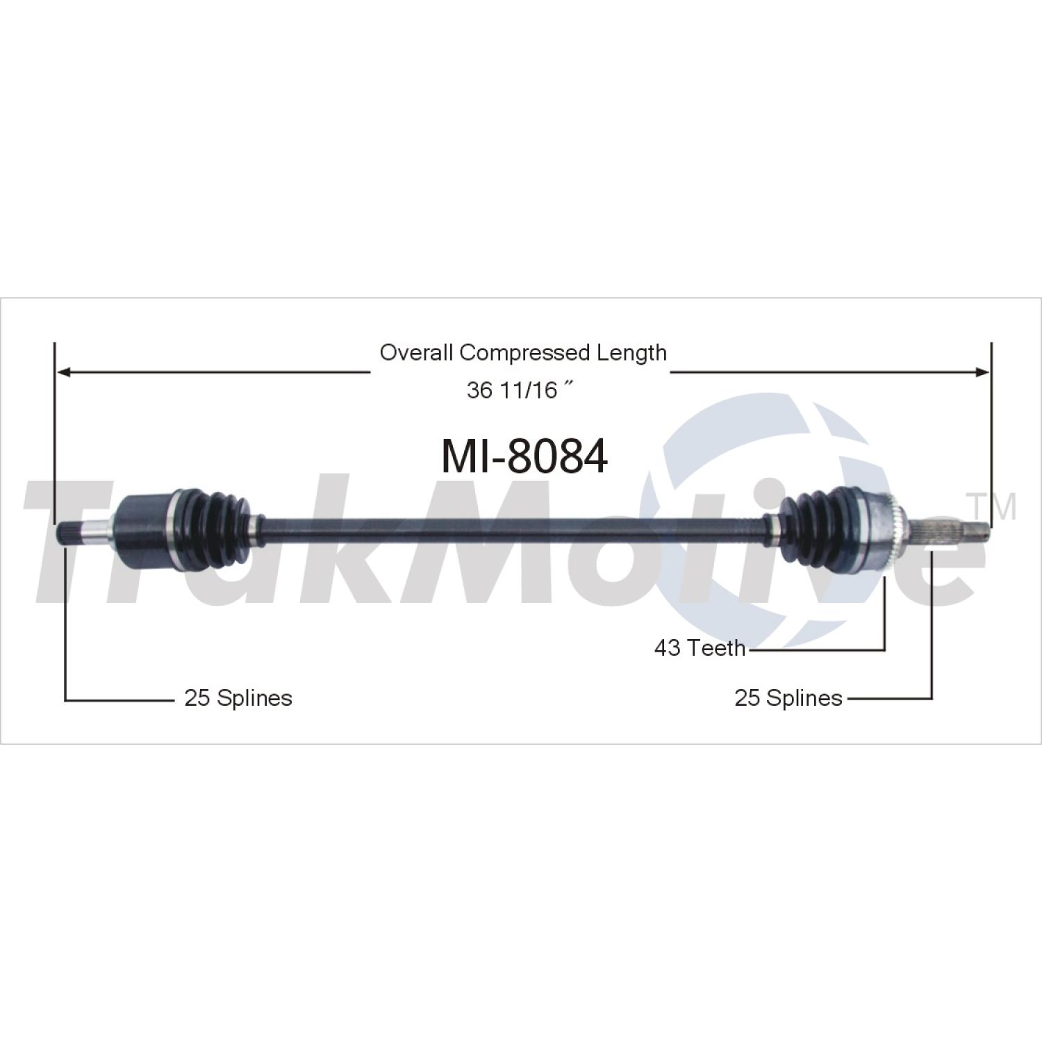 TrakMotive MI8084 - CV Axle Shaft TrakMotive MI8084 CV Axle Shaft product image 1 of 3