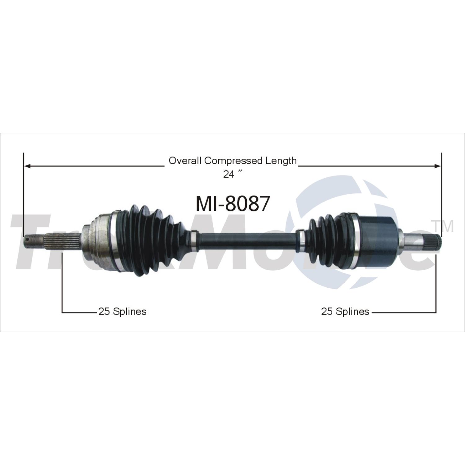 TrakMotive MI8087 - CV Axle Shaft TrakMotive MI8087 CV Axle Shaft product image 1 of 3