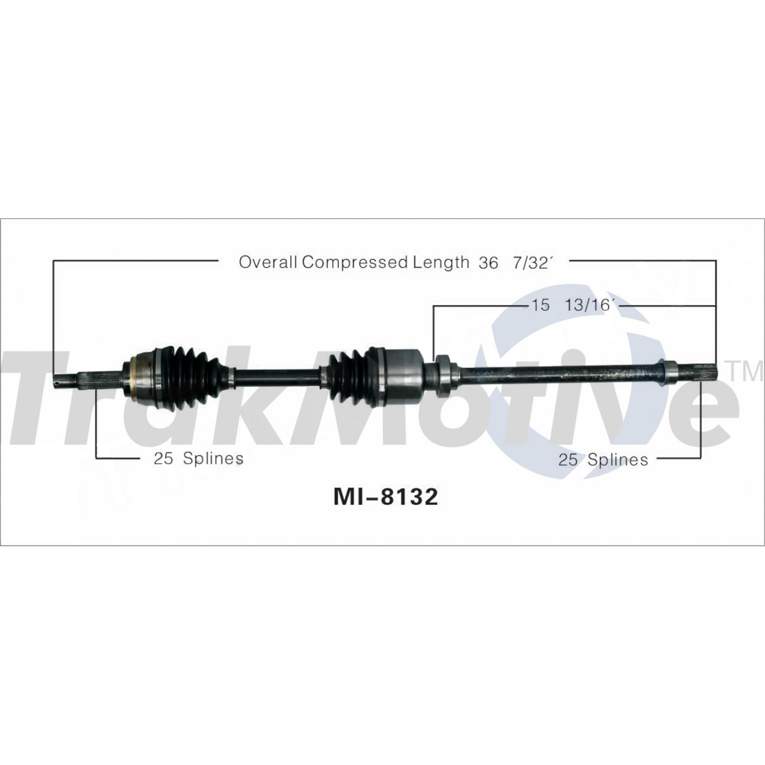 TrakMotive MI8132 - CV Axle Shaft TrakMotive MI8132 CV Axle Shaft product image 1 of 3