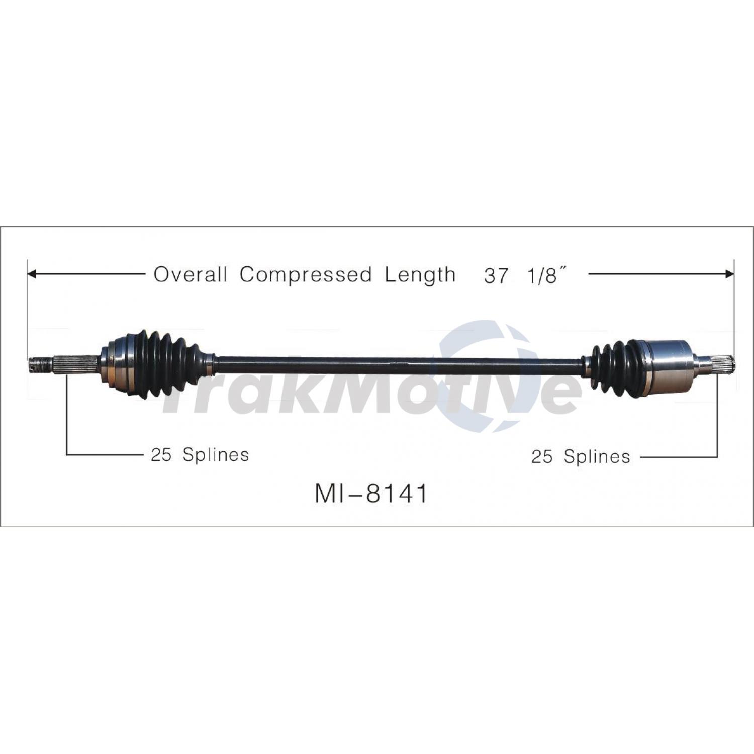 TrakMotive MI8141 - CV Axle Shaft TrakMotive MI8141 CV Axle Shaft product image 1 of 3