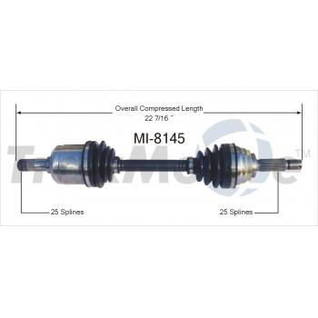 TrakMotive MI8145 CV Axle Shaft product image 1 of 3