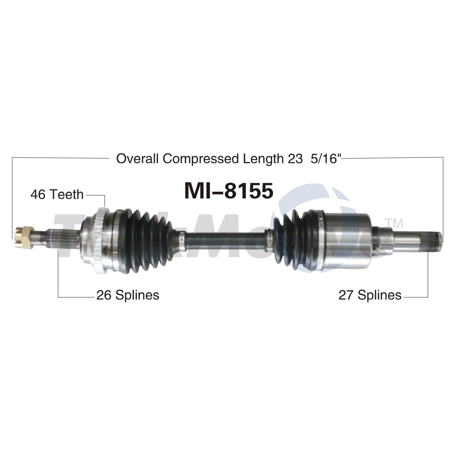 TrakMotive MI8155 - CV Axle Shaft TrakMotive MI8155 CV Axle Shaft product image 1 of 3