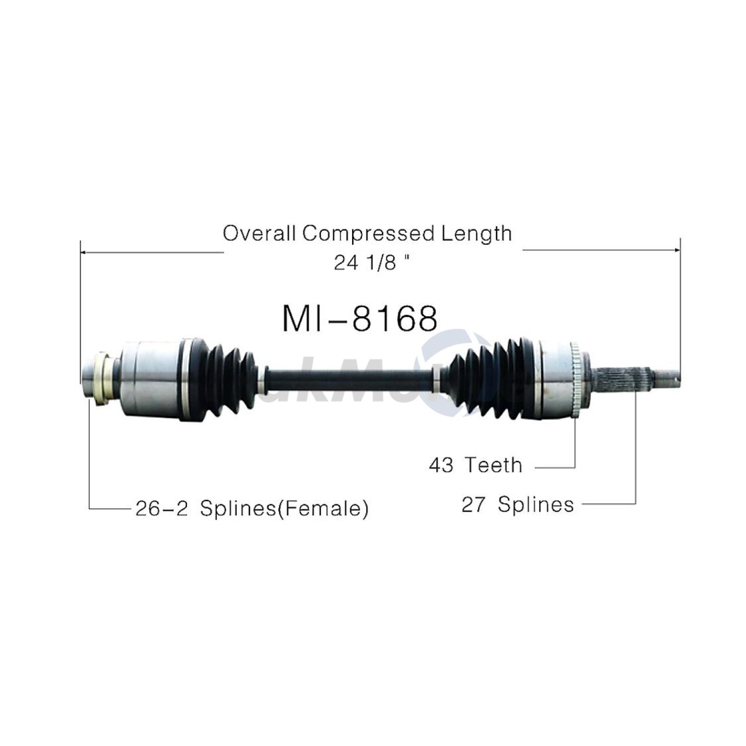 TrakMotive MI8168 - CV Axle Shaft TrakMotive MI8168 CV Axle Shaft product image 1 of 3