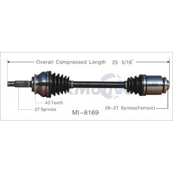 TrakMotive MI8169 CV Axle Shaft product image 1 of 3