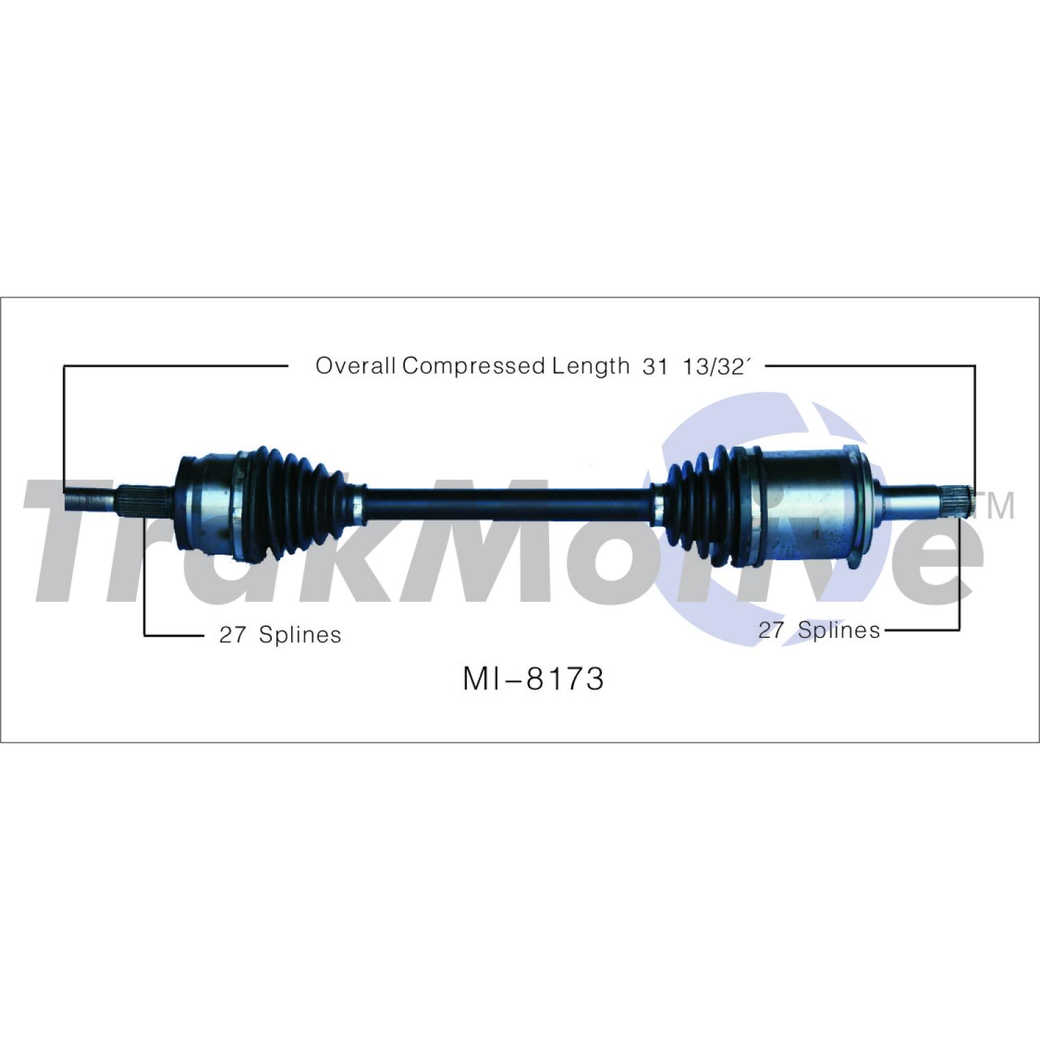 TrakMotive MI8173 - CV Axle Shaft TrakMotive MI8173 CV Axle Shaft product image 1 of 3