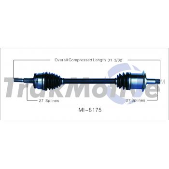 TrakMotive MI8175 - CV Axle Shaft TrakMotive MI8175 CV Axle Shaft product image 1 of 3
