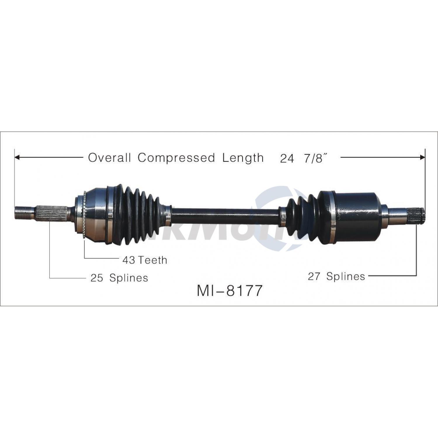 TrakMotive MI8177 - CV Axle Shaft TrakMotive MI8177 CV Axle Shaft product image 1 of 3