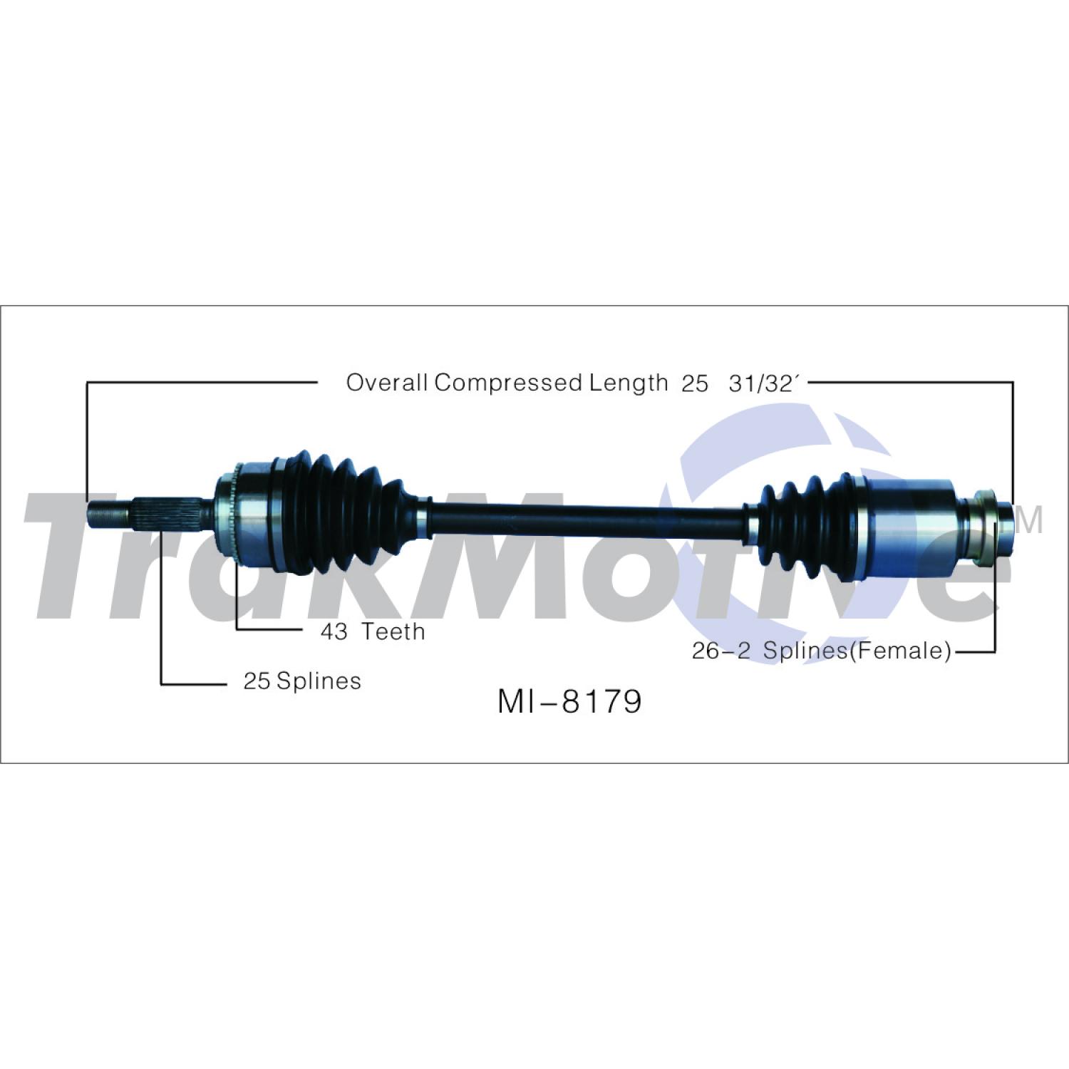 TrakMotive MI8179 - CV Axle Shaft TrakMotive MI8179 CV Axle Shaft product image 1 of 3