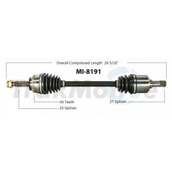 TrakMotive MI8191 CV Axle Shaft product image 1 of 3