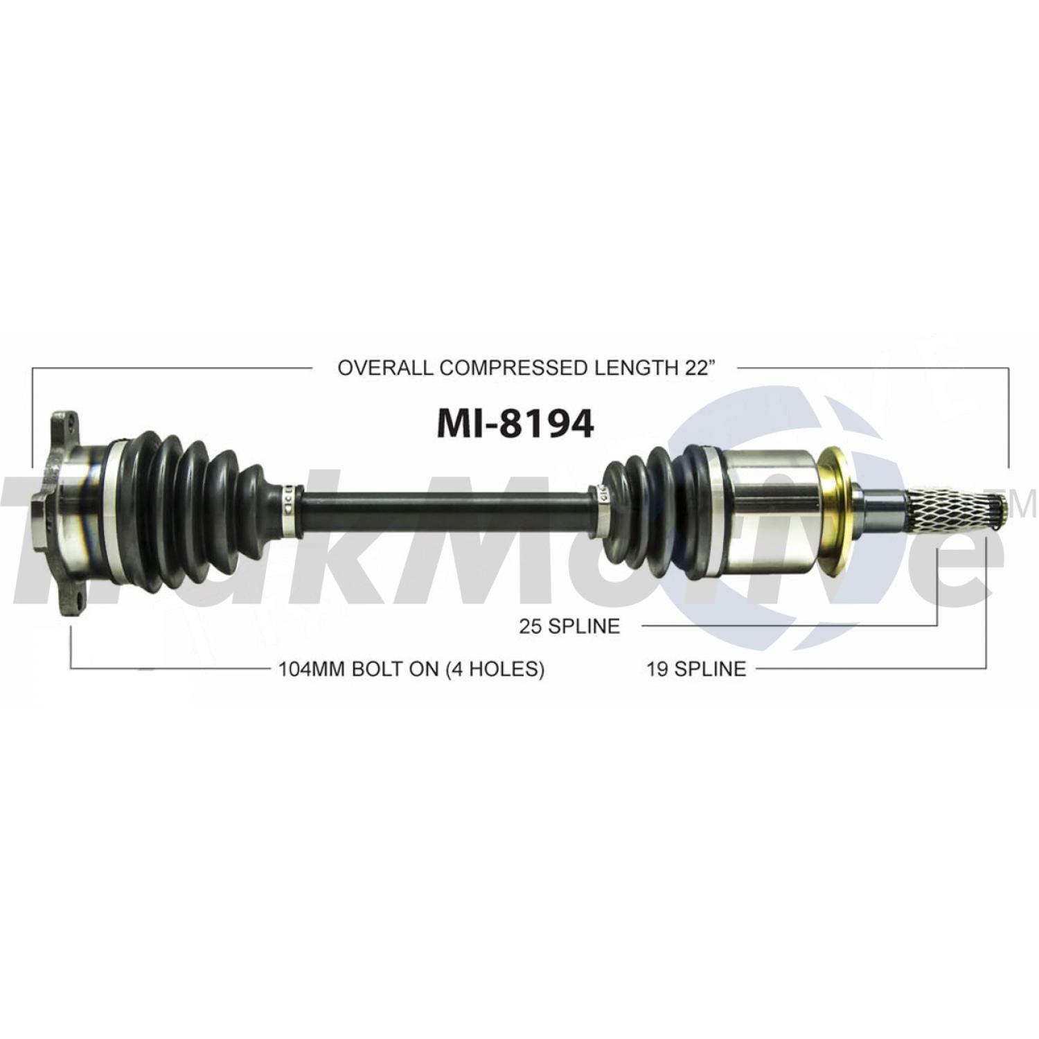 TrakMotive MI8194 - CV Axle Shaft TrakMotive MI8194 CV Axle Shaft product image 1 of 3