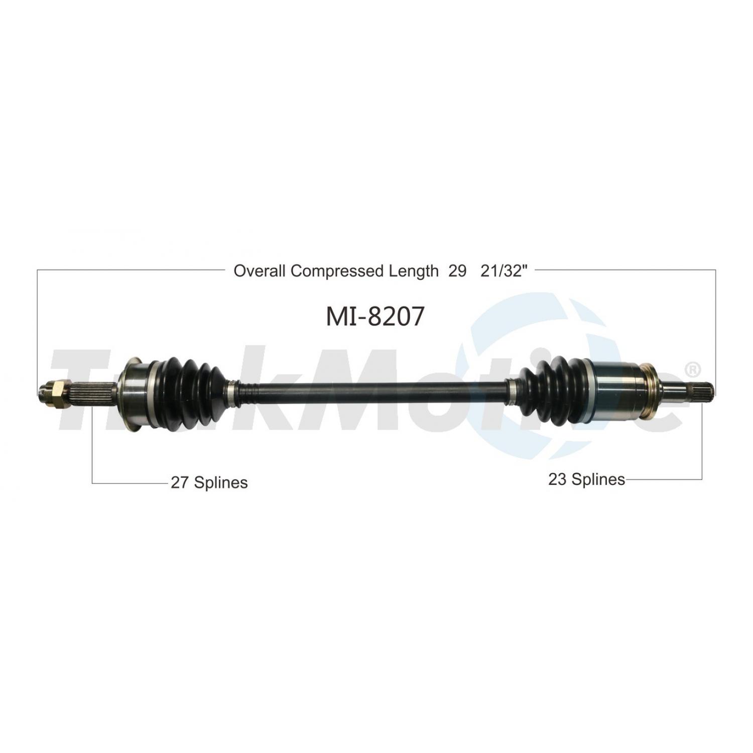 TrakMotive MI8207 - CV Axle Shaft TrakMotive MI8207 CV Axle Shaft product image 1 of 3
