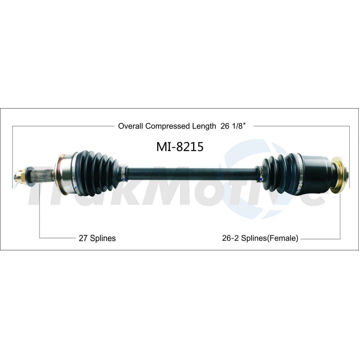 TrakMotive MI8215 - CV Axle Shaft TrakMotive MI8215 CV Axle Shaft product image 1 of 3