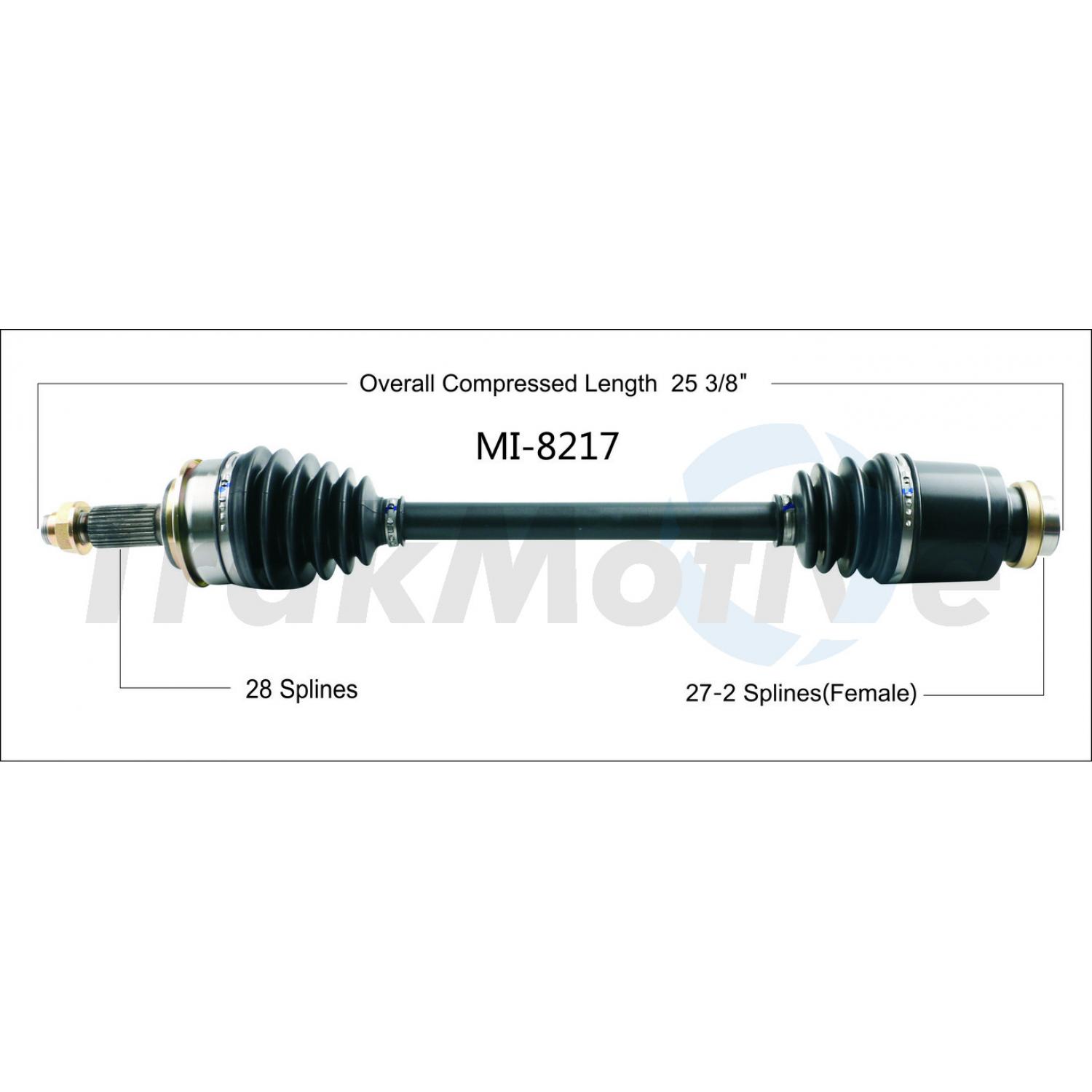 TrakMotive MI8217 - CV Axle Shaft TrakMotive MI8217 CV Axle Shaft product image 1 of 3