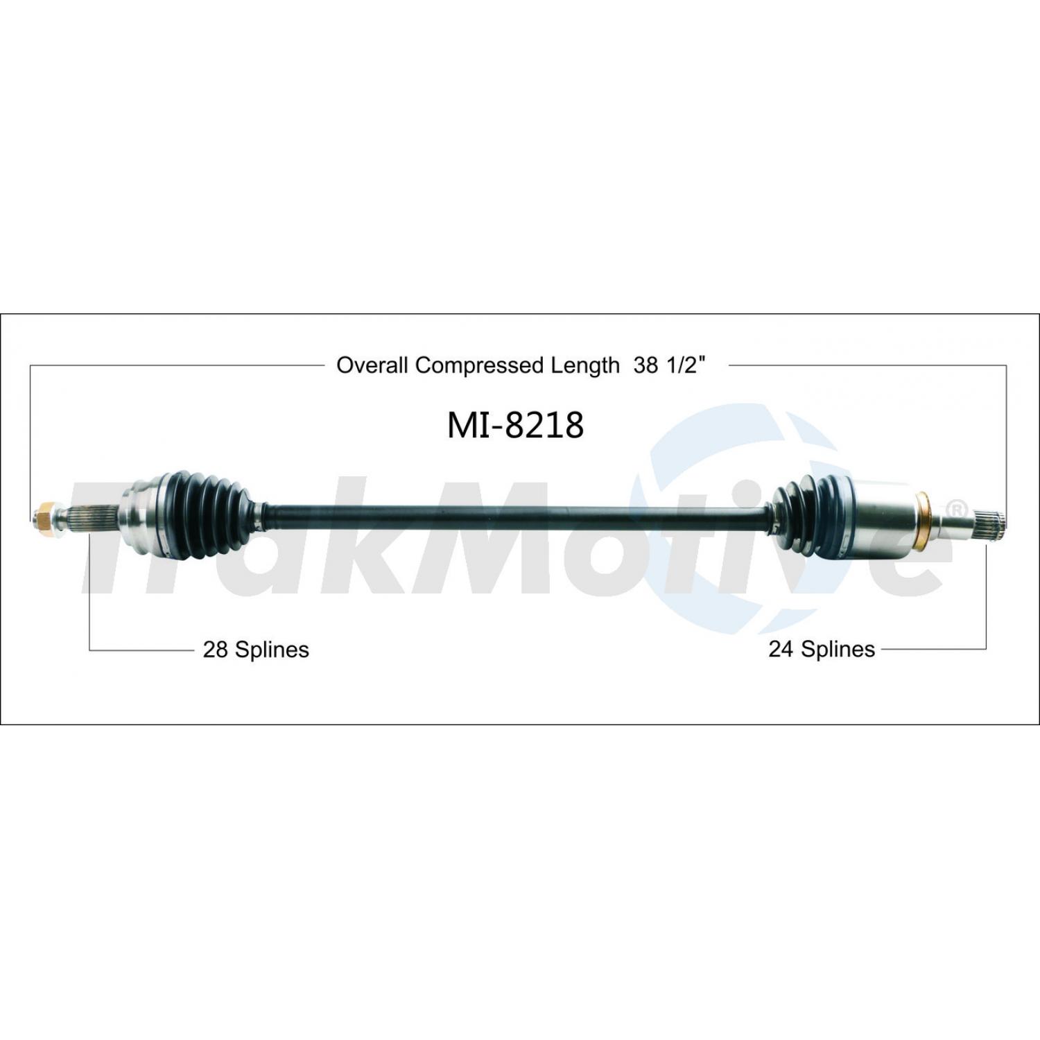 TrakMotive MI8218 - CV Axle Shaft TrakMotive MI8218 CV Axle Shaft product image 1 of 3